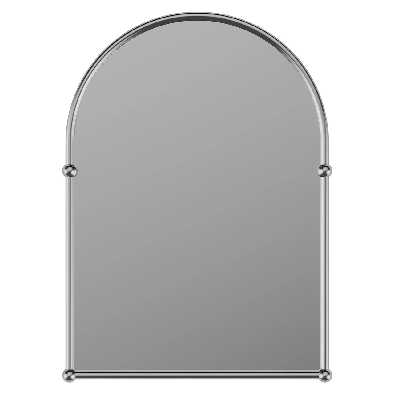 Richmond Polished Chrome 480mm X 670mm Arched Mirror 2 Richmond Polished Chrome 480mm X 670mm Arched Mirror - Image 2