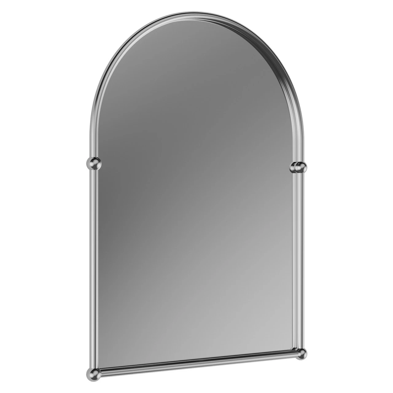 Richmond Polished Chrome 480mm X 670mm Arched Mirror 3 Richmond Polished Chrome 480mm X 670mm Arched Mirror - Image 3