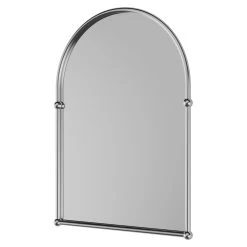 Richmond Polished Chrome 480mm X 670mm Arched Mirror
